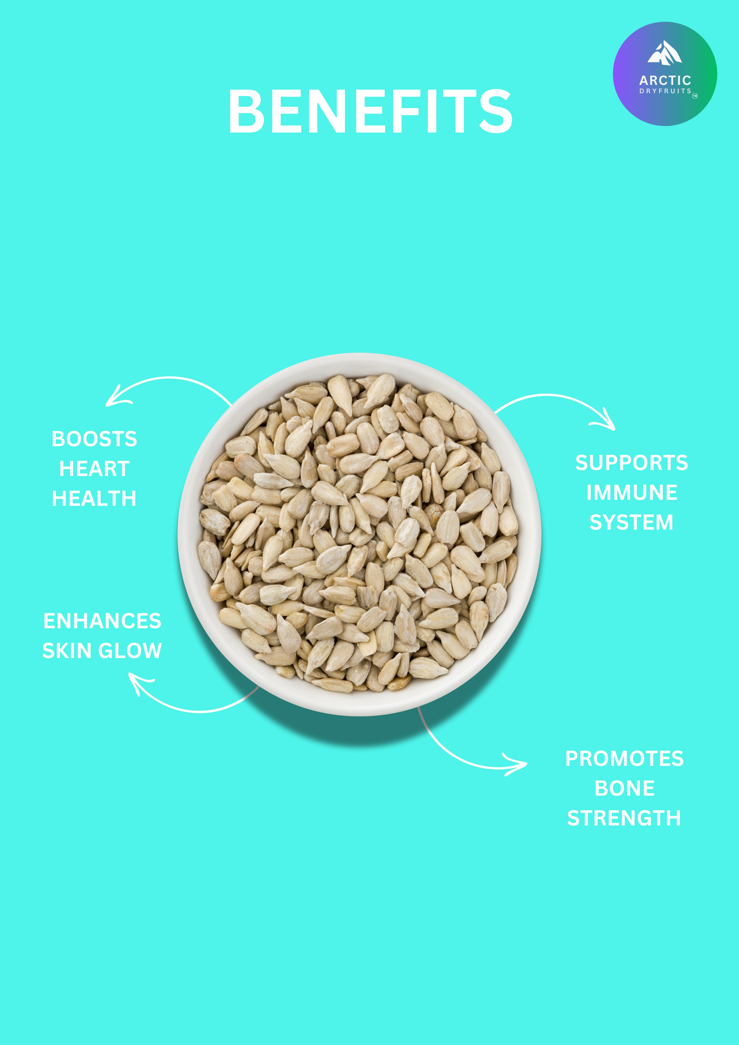 Sunflower, Flax, Chia and Pumpkin Seeds Combo