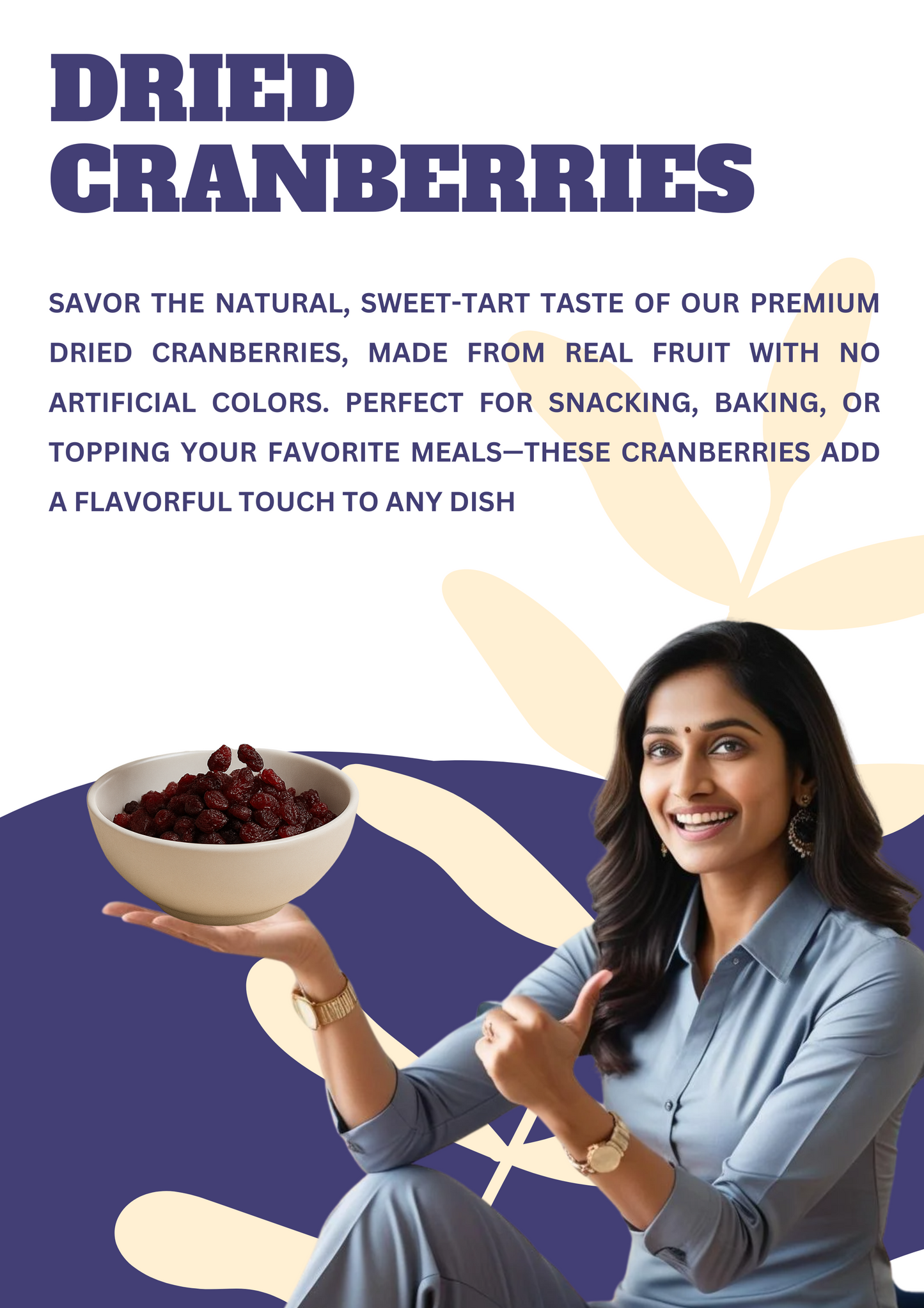 Dried Cranberries Pocket Pack
